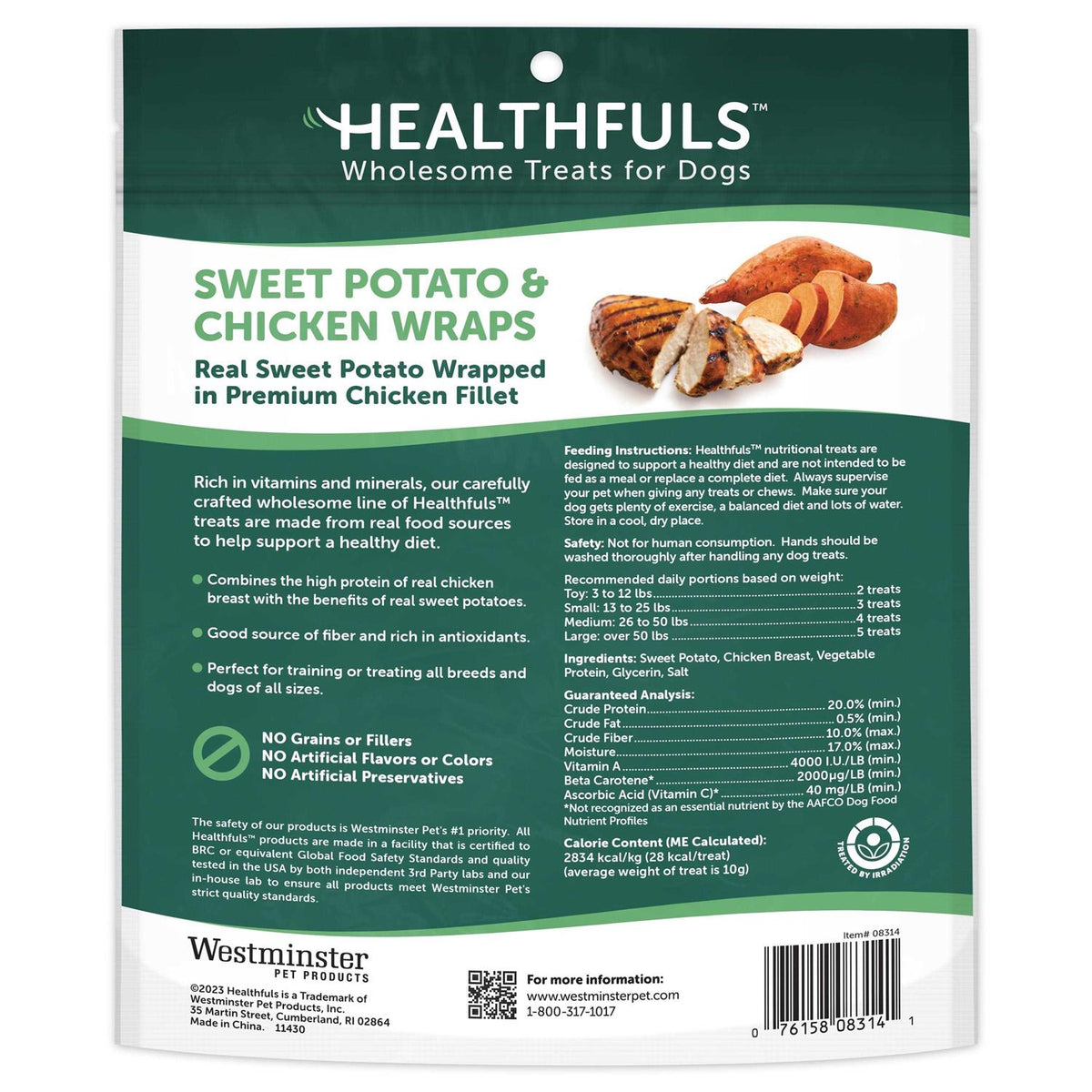 Sweet Potato & Chicken Dog Treats 16 oz U519882