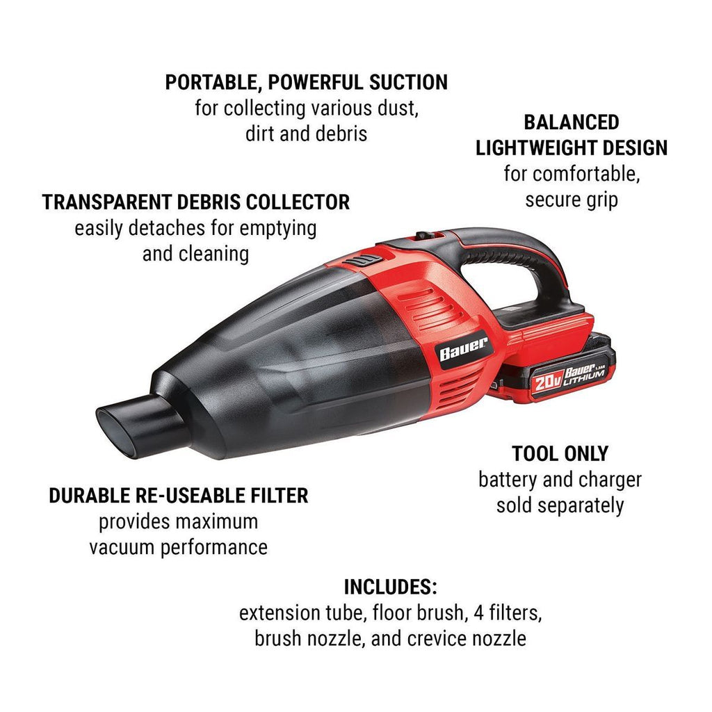 Cordless Hand Vacuum with Floor and Crevice Tools V931463
