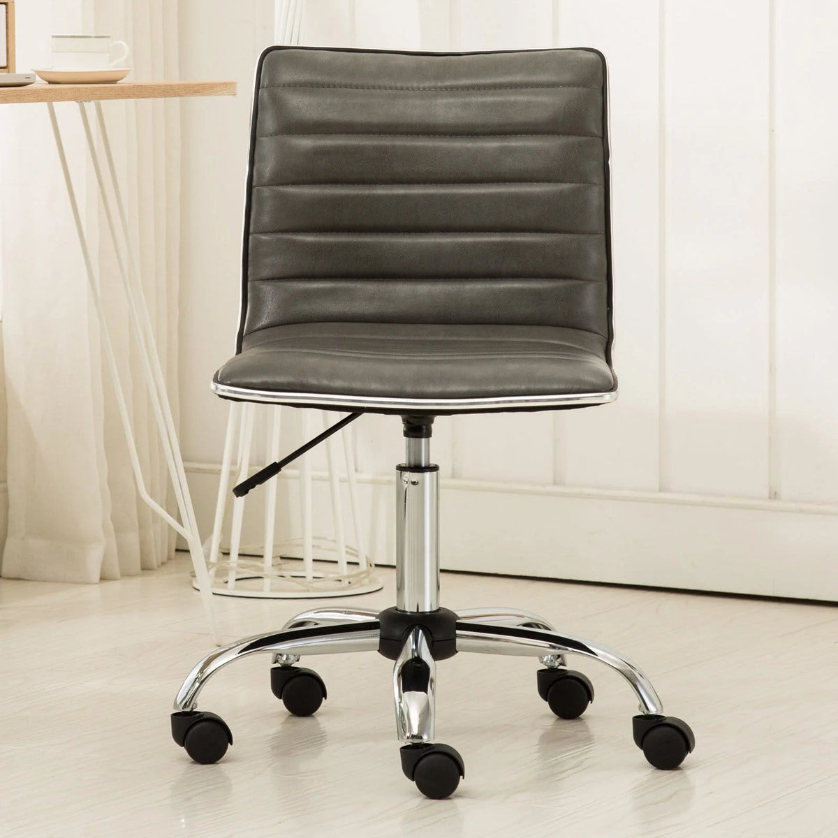 Gray Adjustable Air Lift Office Chair C75102