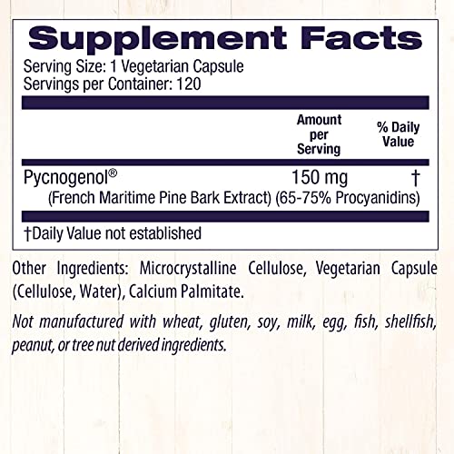 150 mg French Maritime Pine Bark Extract Veggie Caps P154