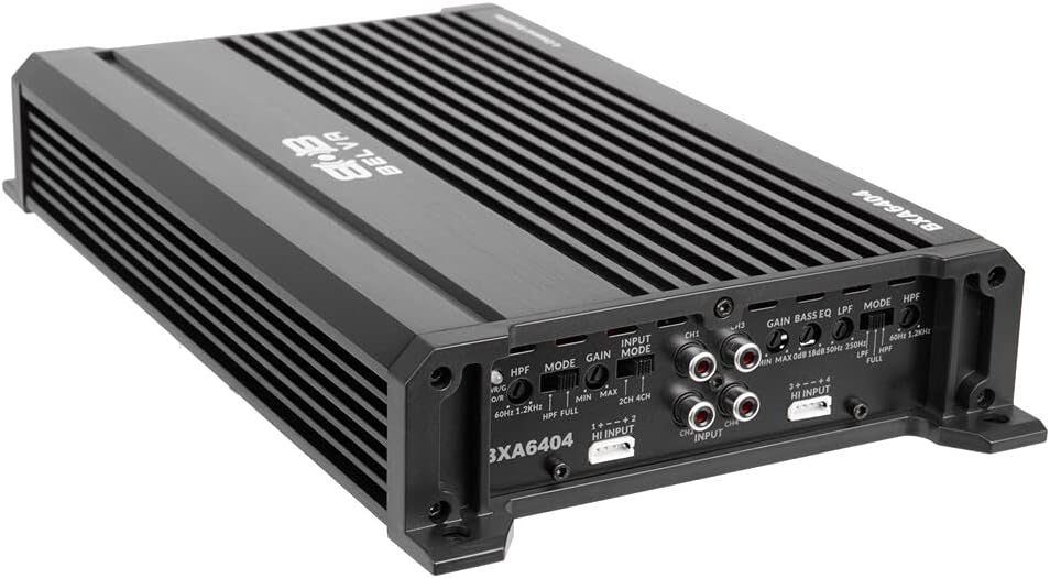 640W Peak 2-Ohm Stable 4-Channel Car Audio Amplifier J1159