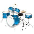 Blue 5-Piece Junior Drum Set with Genuine Brass Cymbals S25864