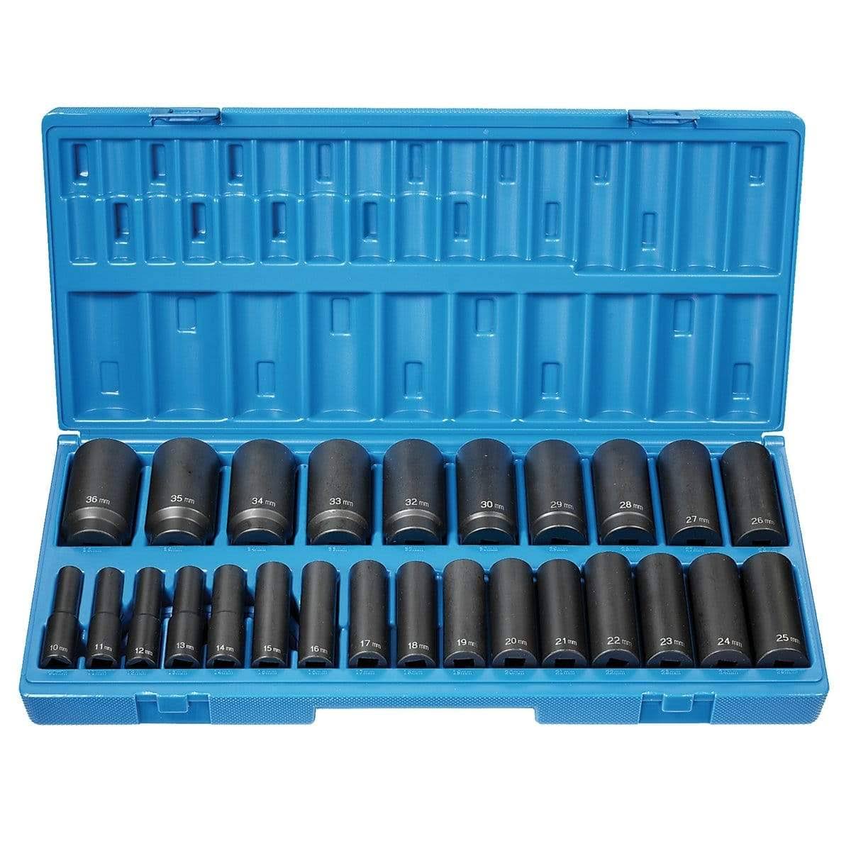 1/2in Dr. 26 pc. 12 Point Deep Length Metric Set O9684