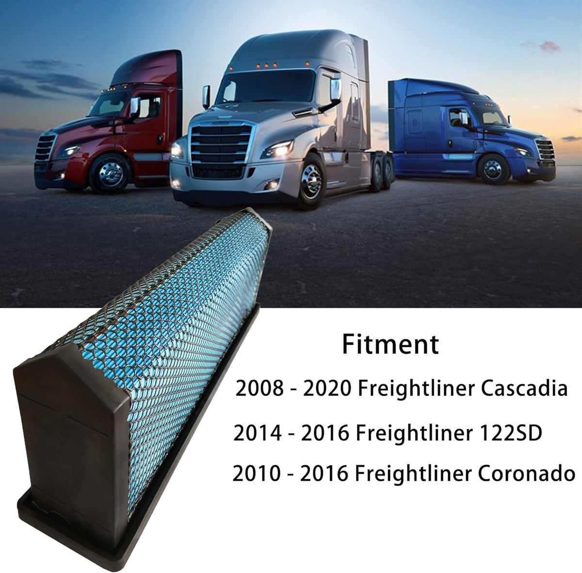 Air Filter for Freightliner Cascadia Trucks W820