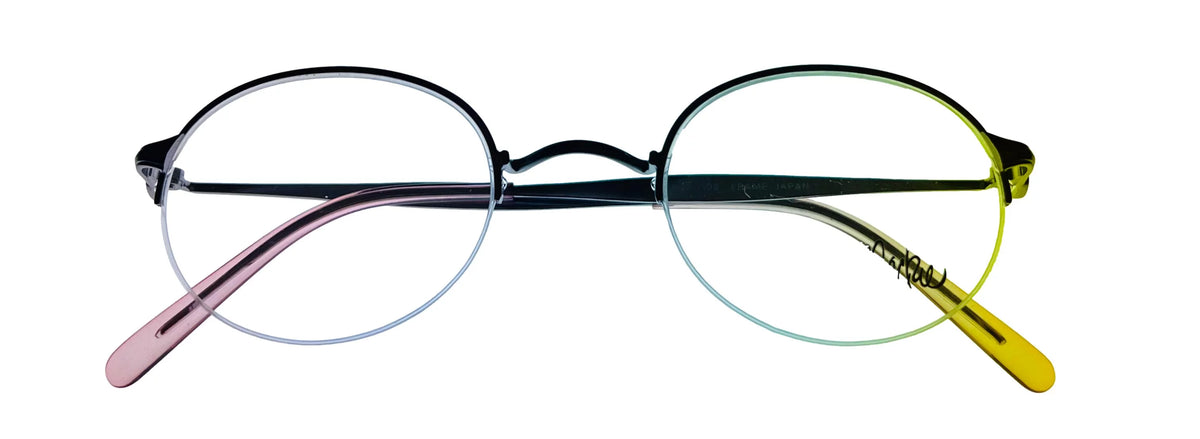 Violet Round Rimless Metal Eyewear Frame D901
