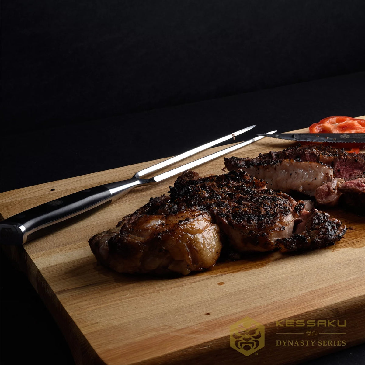 7 inch Forged High Carbon Stainless Steel Meat Fork Y314403