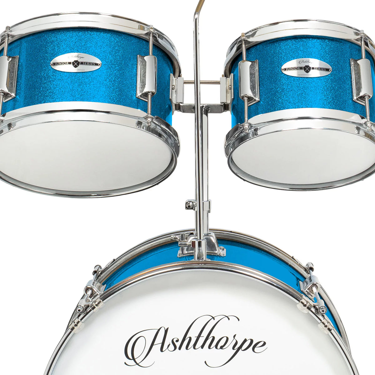Blue 5-Piece Junior Drum Set with Genuine Brass Cymbals S25864