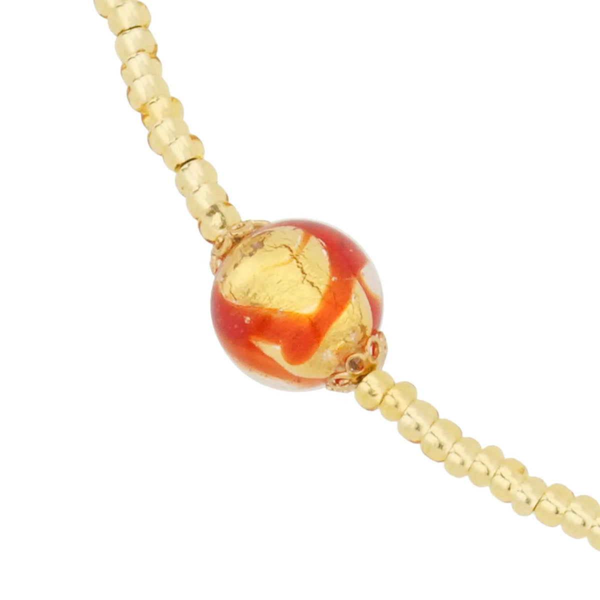 Murano Glass Royal Red Balls Necklace P421