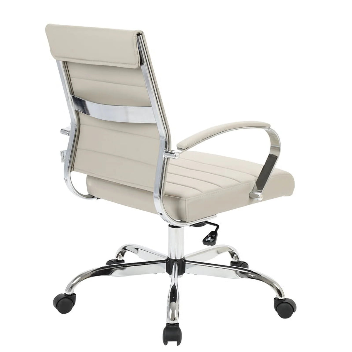 Tan Leatherette Swivel Office Chair W9027