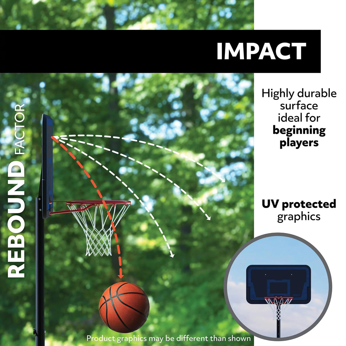 Adjustable Portable Basketball Hoop A42891
