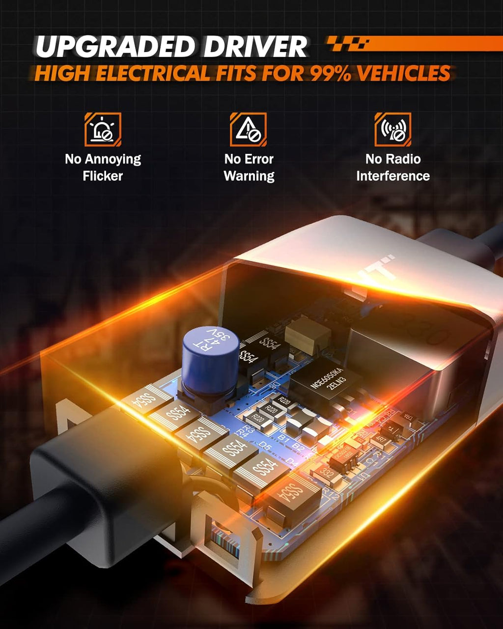 H11/H8/H9 LED Bulbs, 20000LM 100W, Pack of 2 Z9511