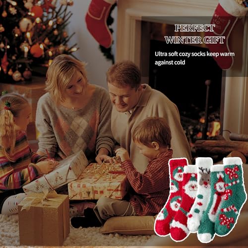 Fuzzy Socks for Women 5 Pairs V1562