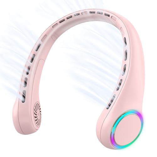 Portable Neck Fan 4000mAh 3 Adjustable Speeds White K555