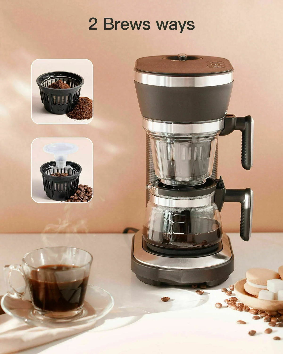 Automatic Coffee Maker & Grinder Single Cup V302889