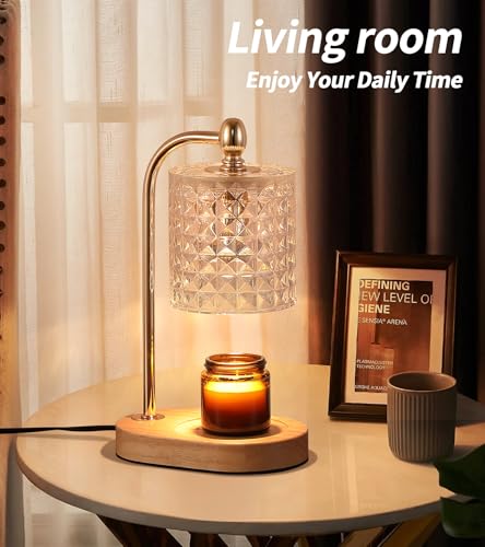 Gold Electric Candle Warmer Lamp with Timer and Dimmer C275674