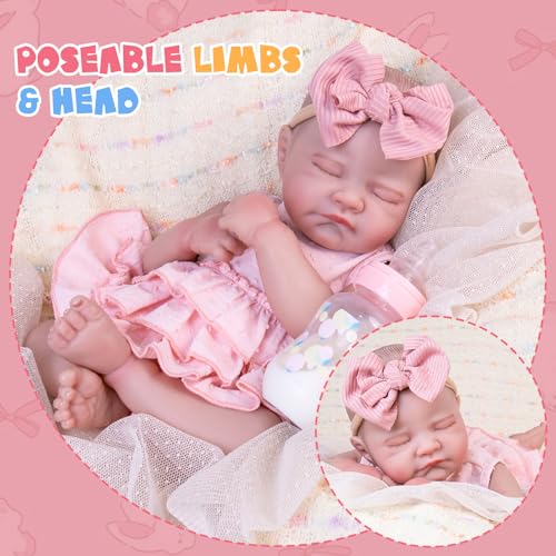 20-Inch Reborn Baby Doll with Poseable Limbs and Feeding Kit S6235