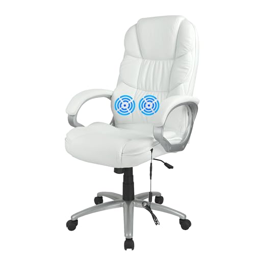 Black Adjustable Ergonomic PU Leather Office Chair with Armrests G71880