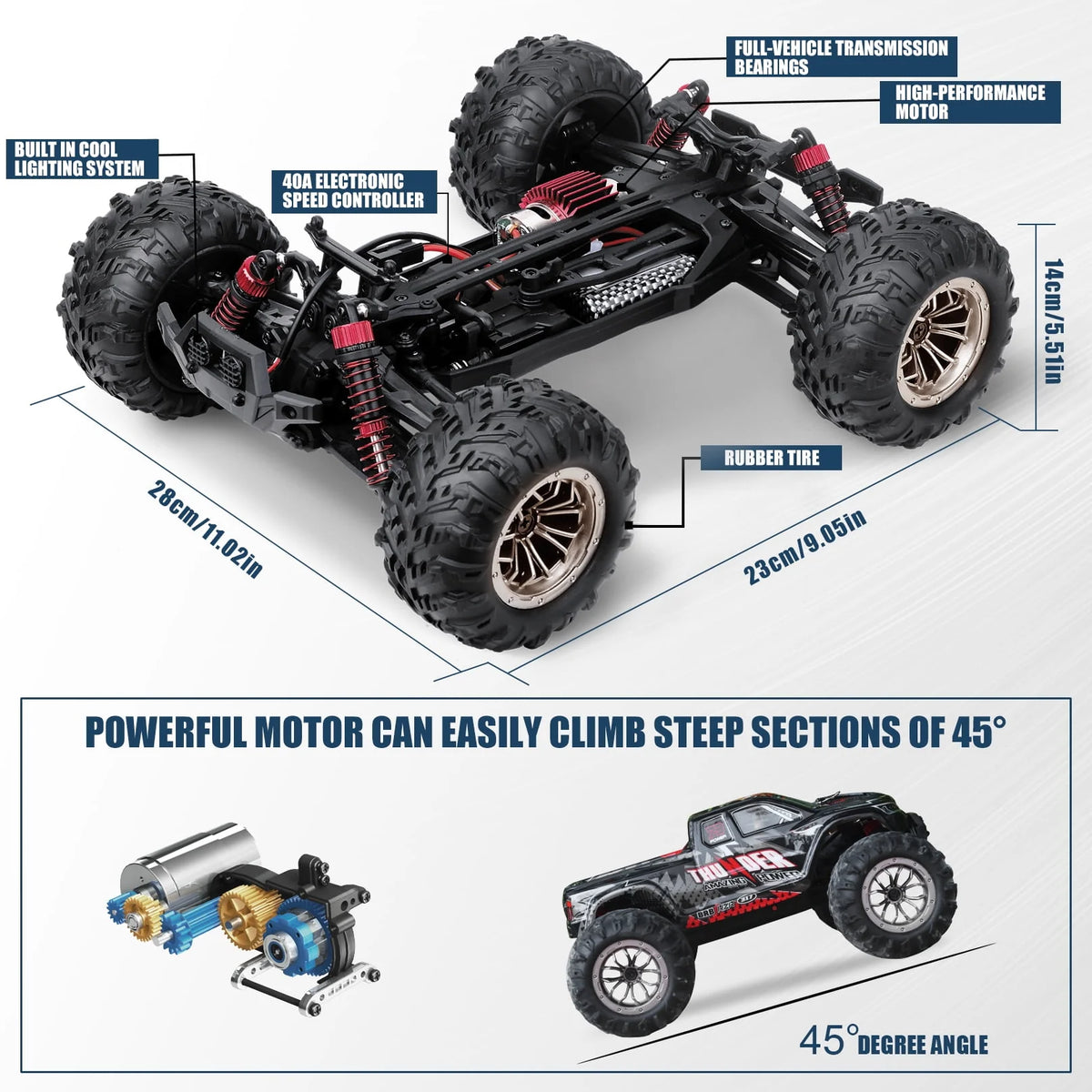 Remote Control Car 1:16 4WD Off Road Monster Truck W167346