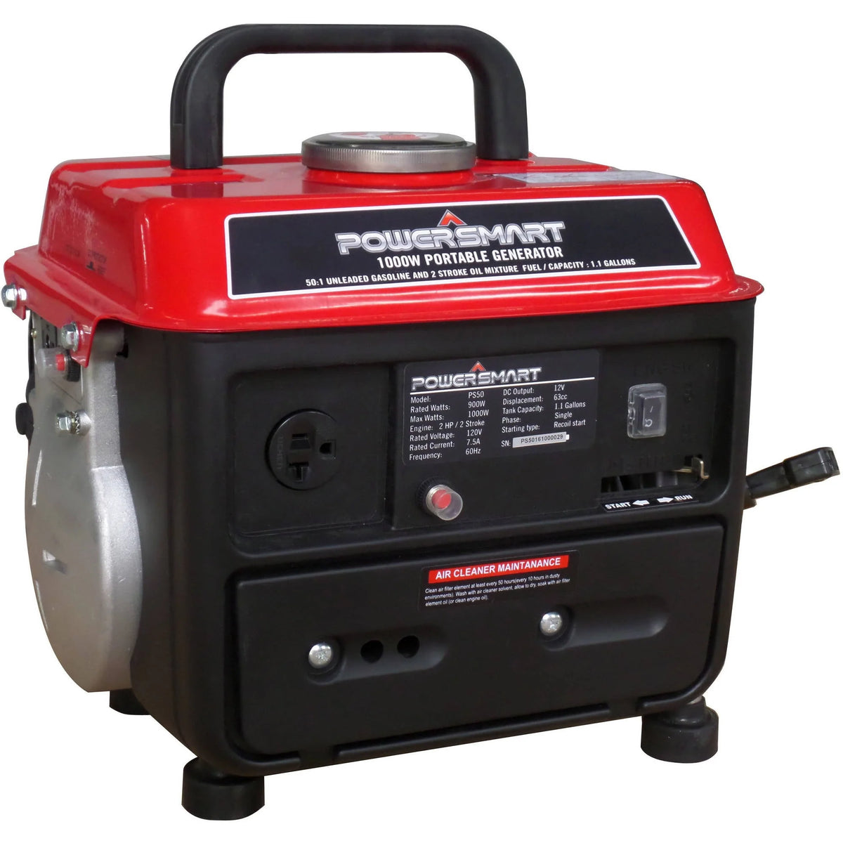 1000-Watt 2 Stroke Portable Generator T650