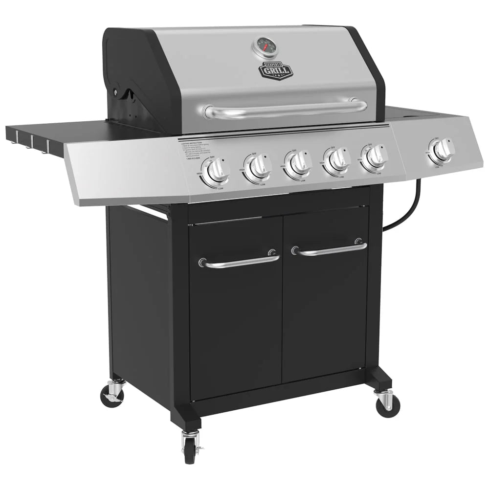 5-Burner Propane Gas Grill with Side Burner N9113