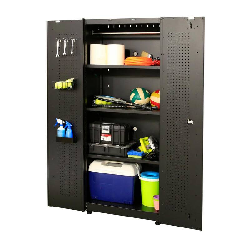 9 Piece Black Welded Steel Garage Storage System R11574