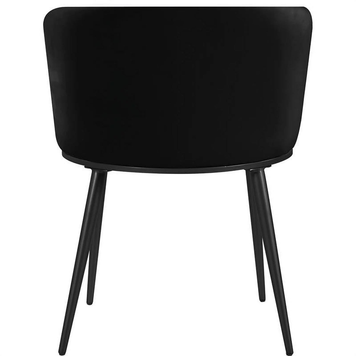 Black Velvet Dining Chair Set of 2 U878297