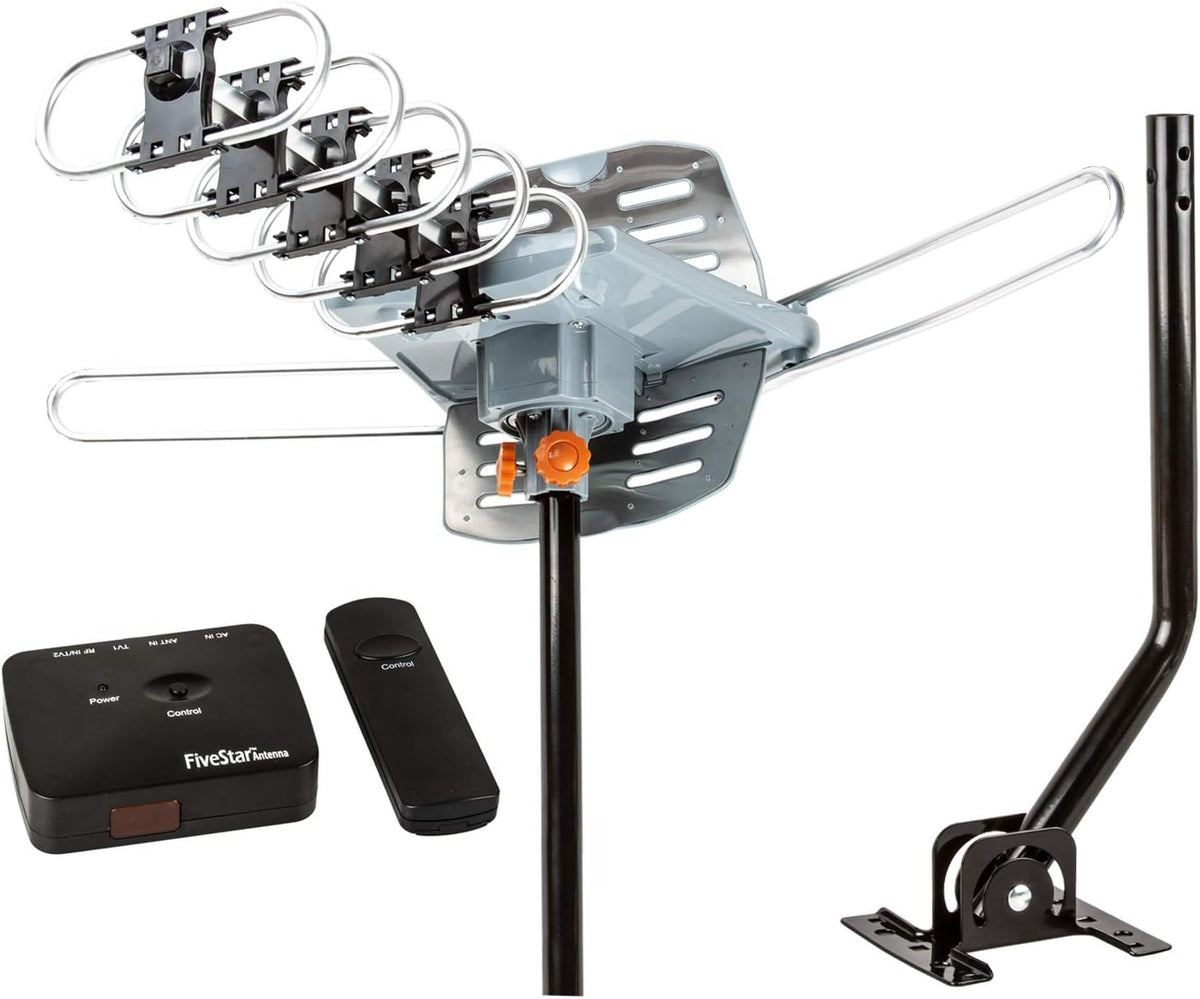 Outdoor HDTV Antenna with Motorized 360 Degree Rotation W178