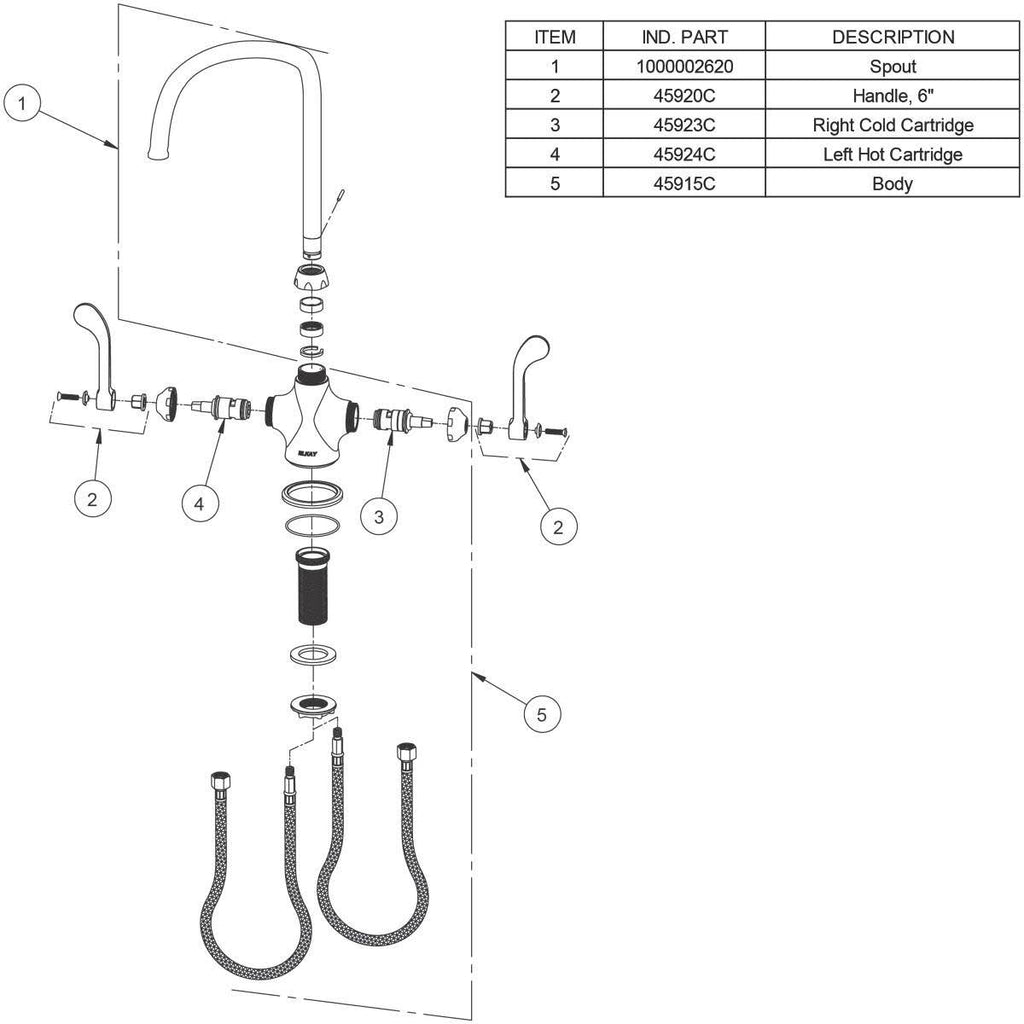 Chrome Utility Faucet W4599