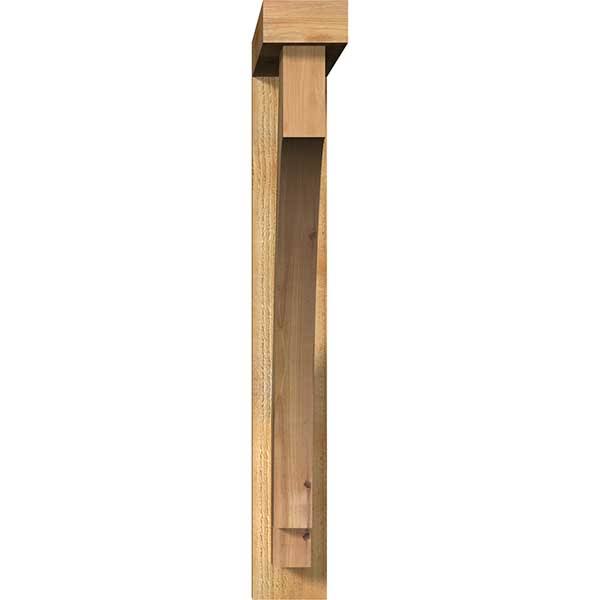 Rough Sawn Bracket with Offset Brace, Western Red Cedar H21693