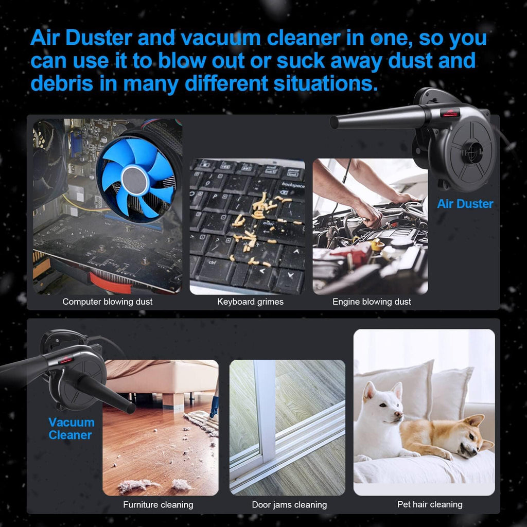 High-Power Air Duster with Computer Cleaning Kit T271