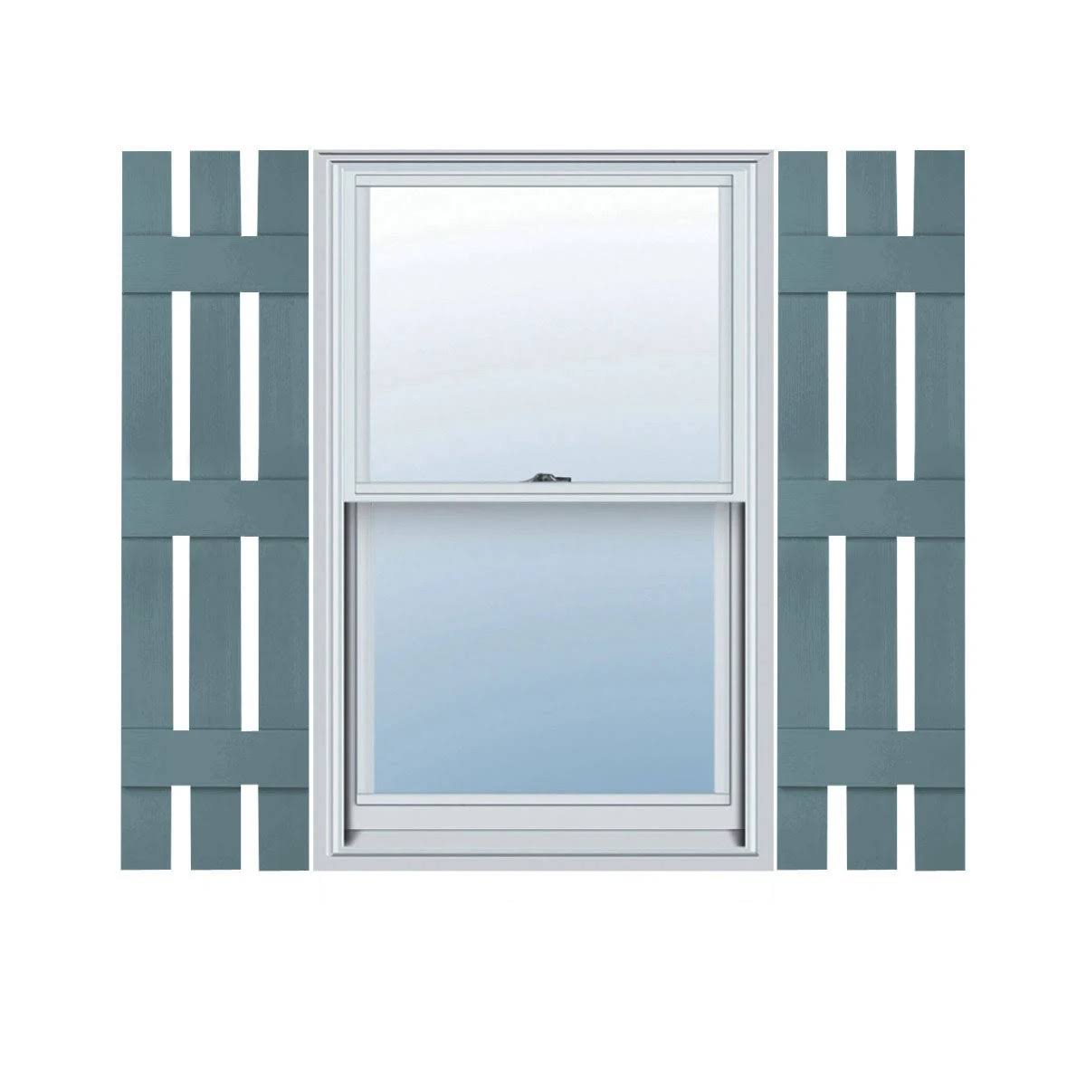 Lifetime Vinyl Board-n-Batten Shutters N184