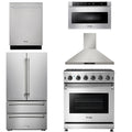 30 Propane Gas Range, Range Hood, Microwave, Refrigerator, Dishwasher T801048