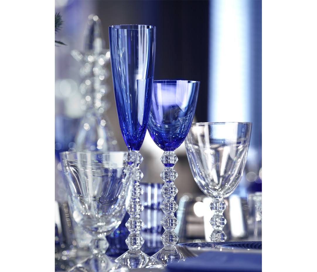 Blue Wine Glass Set of 2 D254