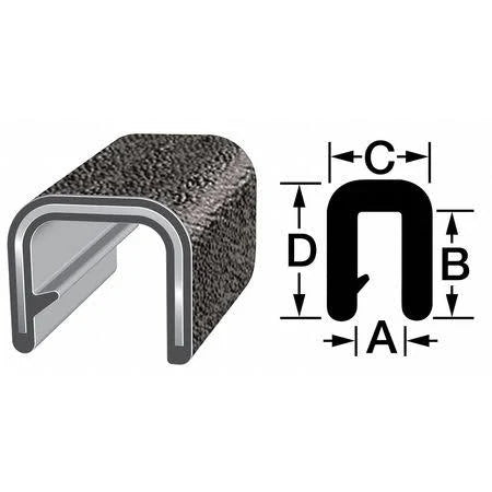 Edge Trim with Clip, 100 ft Z301