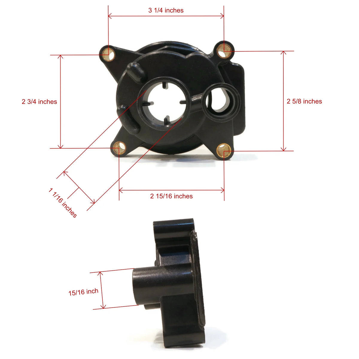 Water Pump Impeller Kit For 1987 Evinrude 50 HP Boat Motor J3270