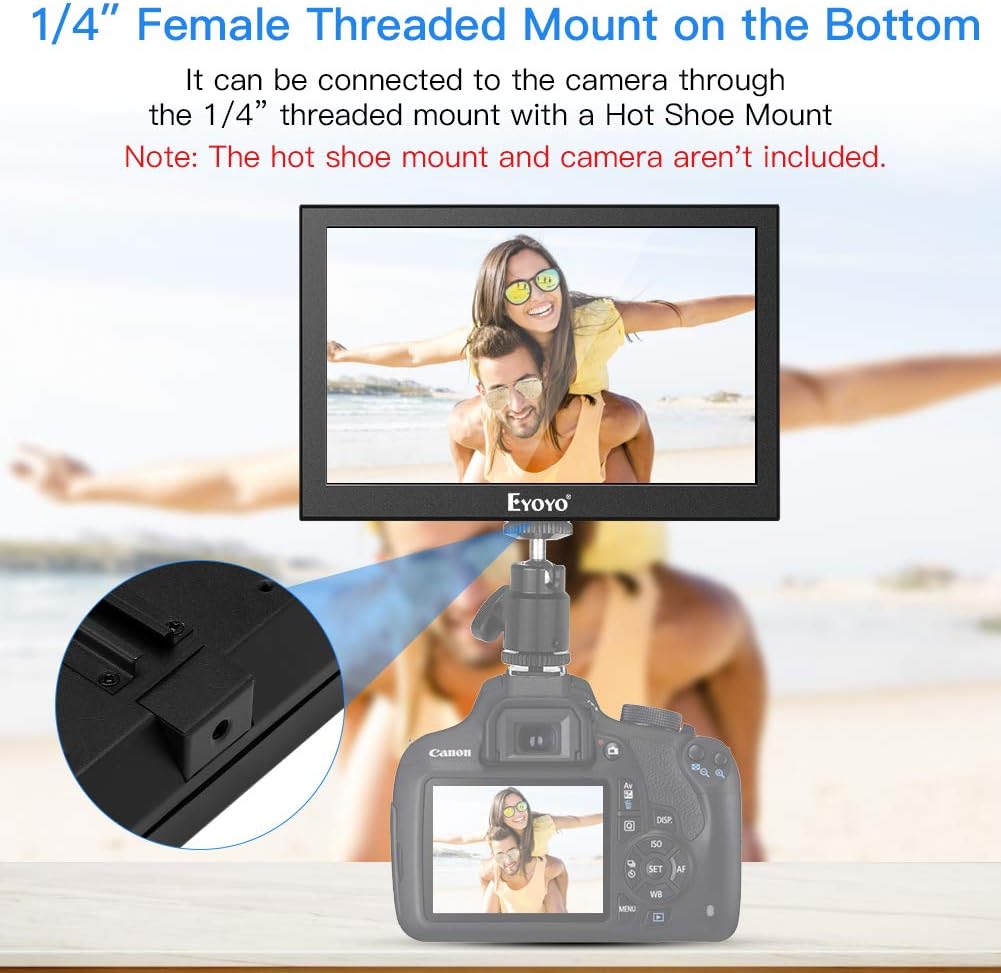 7 inch Portable IPS HDMI LCD Monitor Pack of 2 W9599