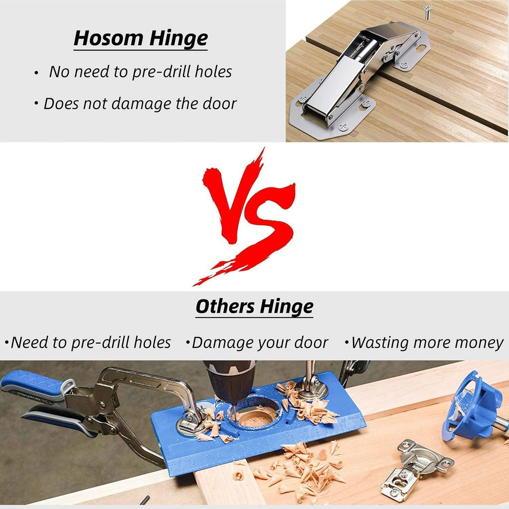 8-Pack Frameless Cabinet Hinges M910657