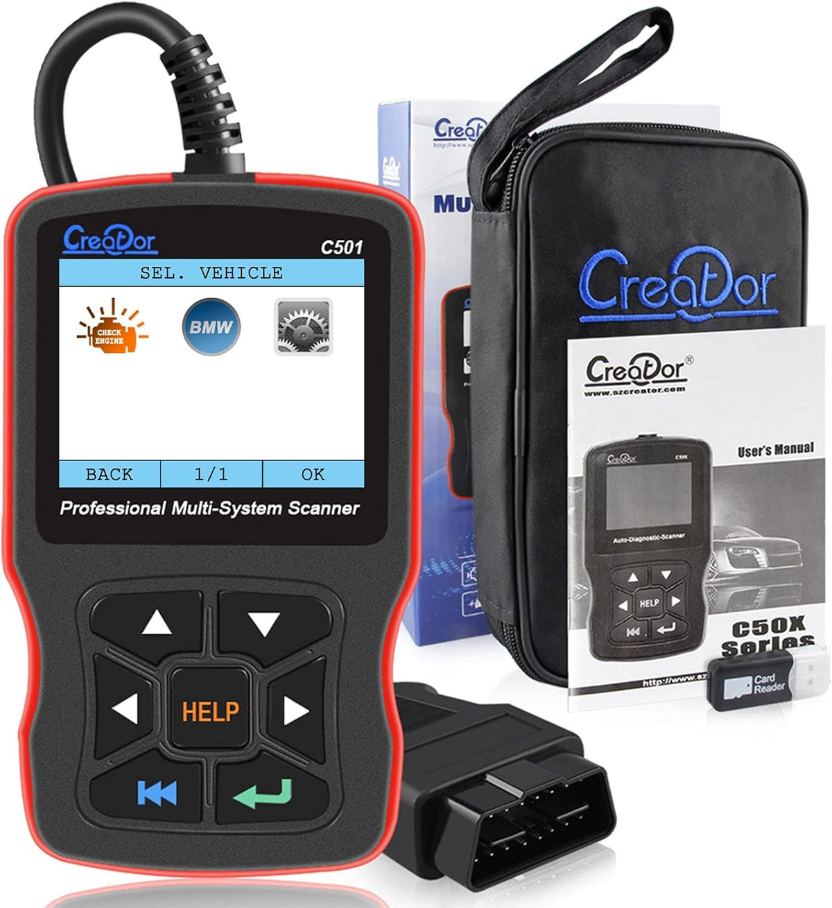OBD2 Scanner Multi System Scan Tool D82306