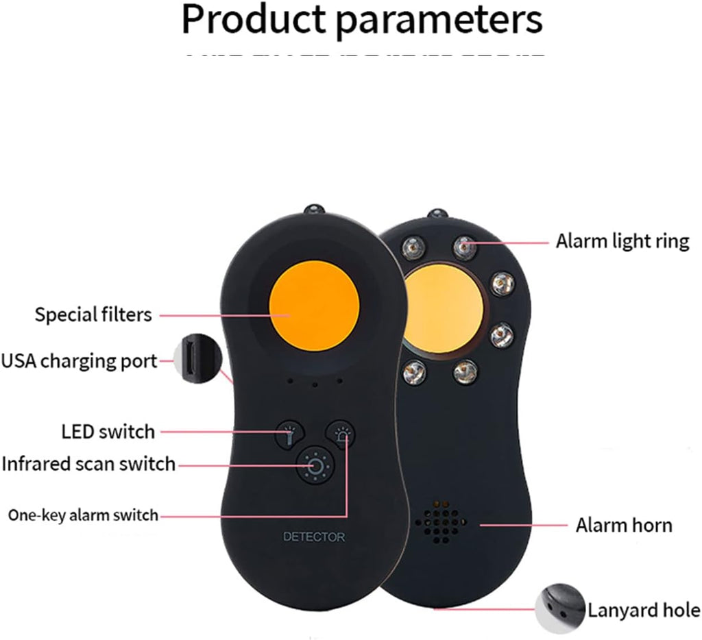 Hidden Camera Detector with Rechargeable Infrared Viewfinders J832719
