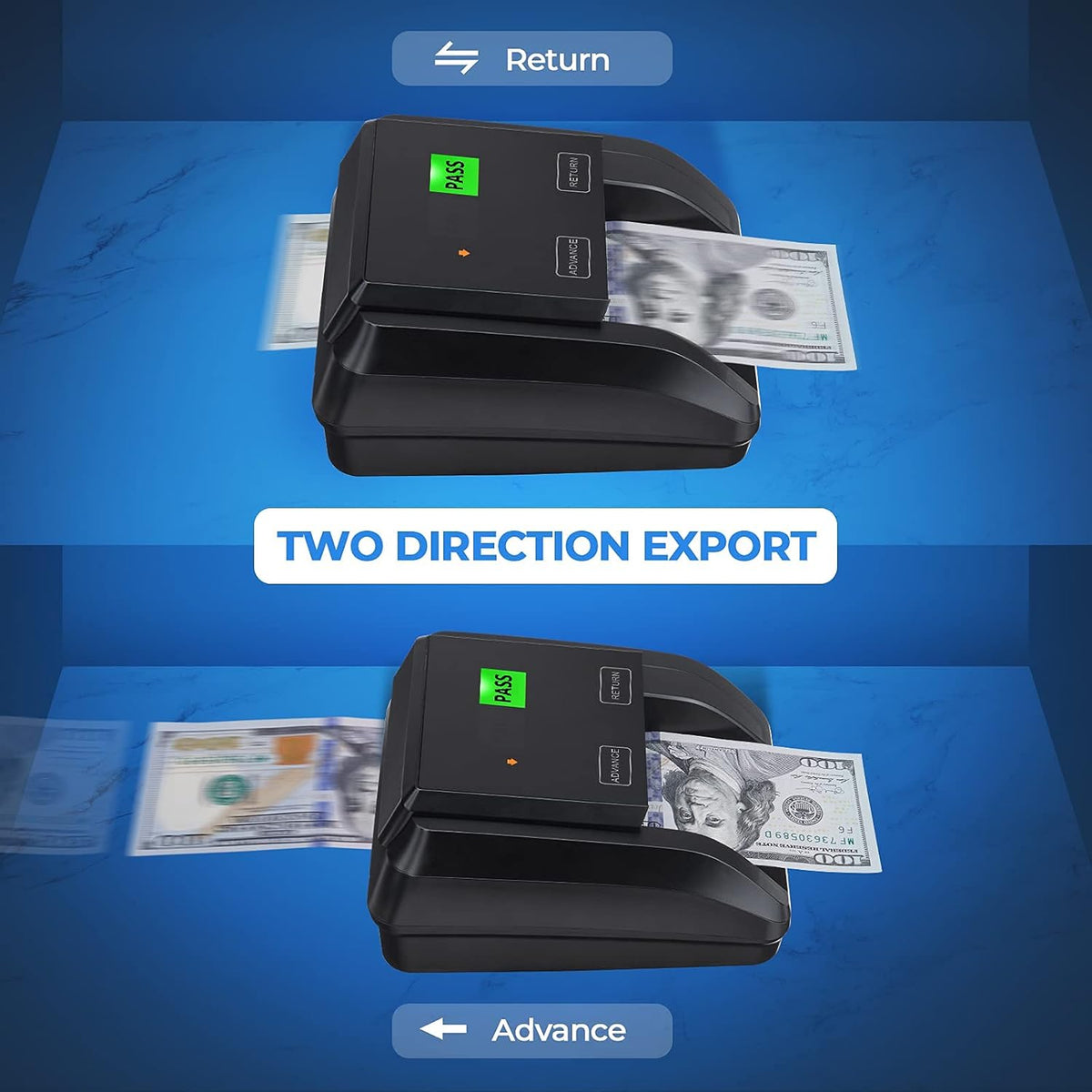 Counterfeit Bill Detector with Pass/Fail Display N436255