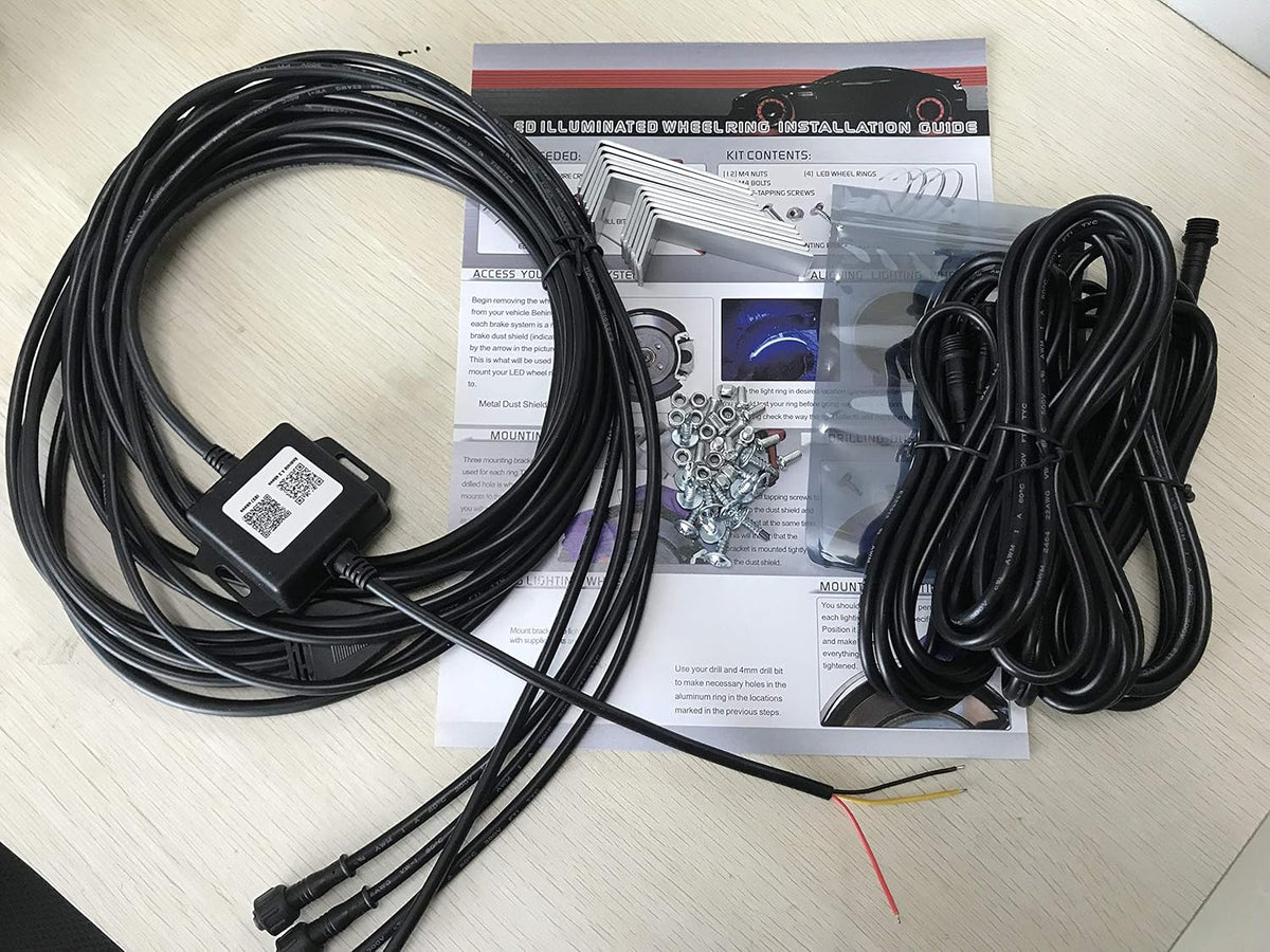 15.5'' RGB IP68 Waterproof LED Wheel Ring Lights T405