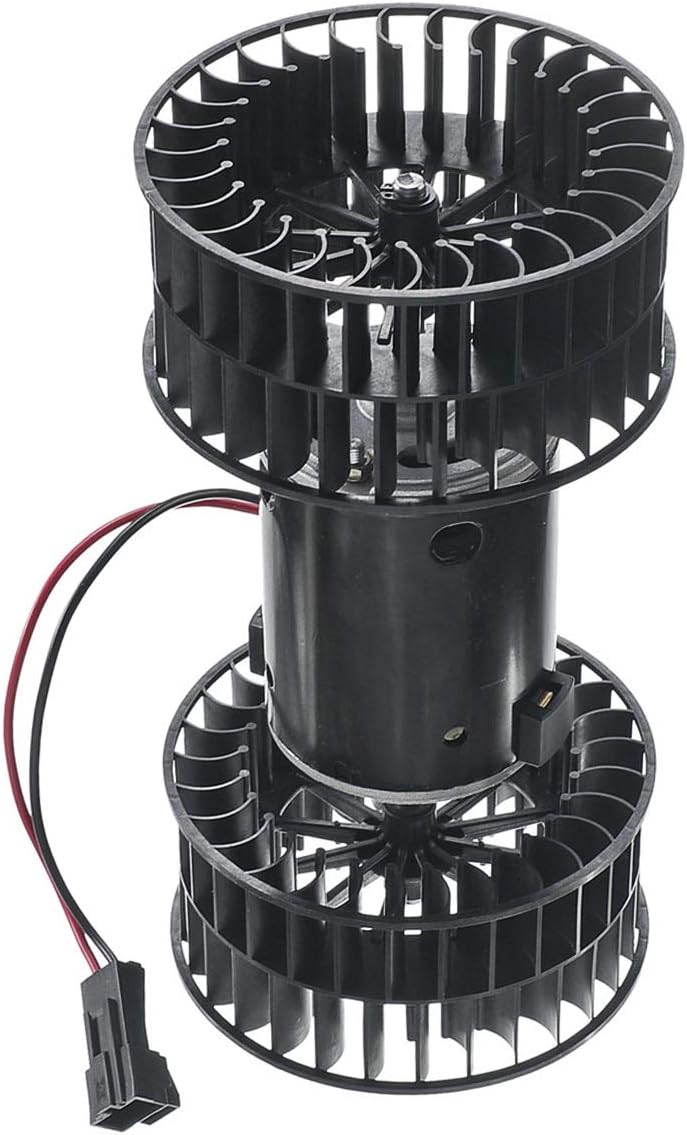 Heater Blower Motor with Fan Cage, Single Speed 12V, Pack of 2 W47003