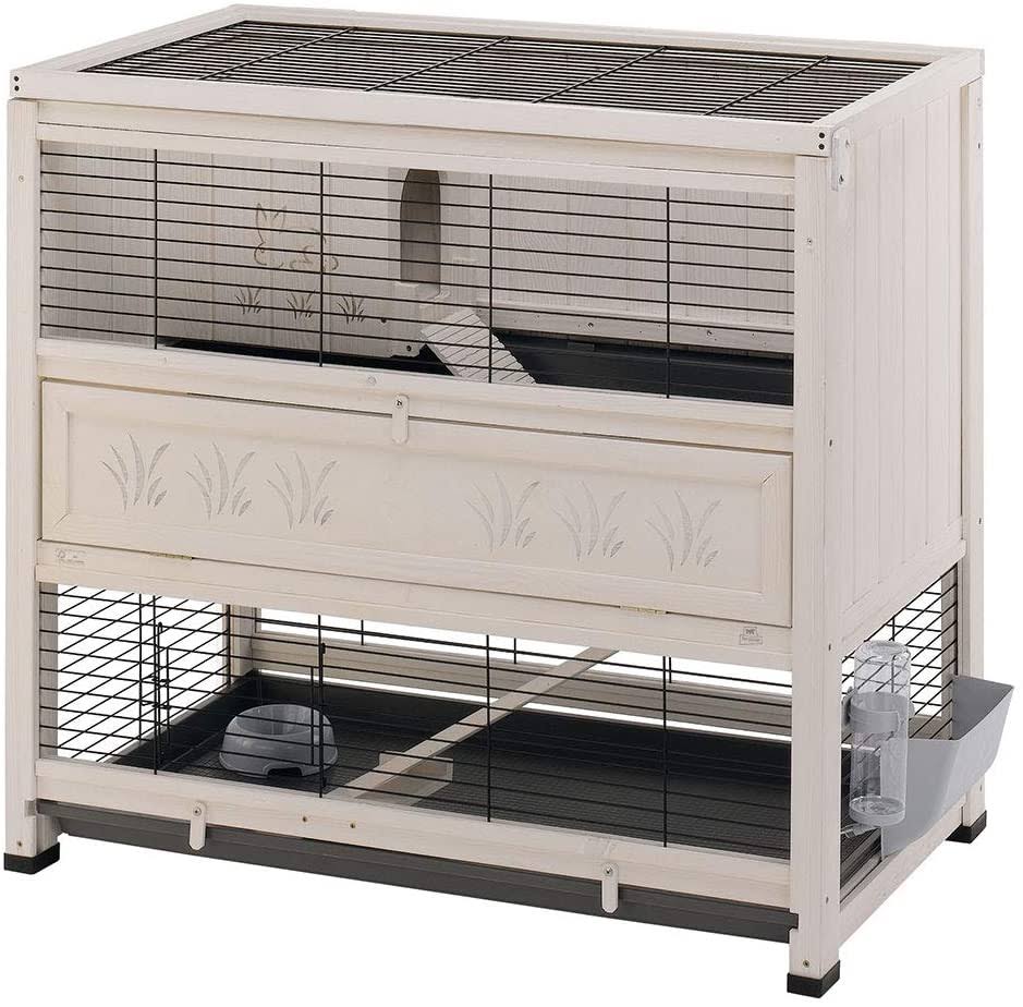 Wooden Rabbit Cage with Two Floors T18328