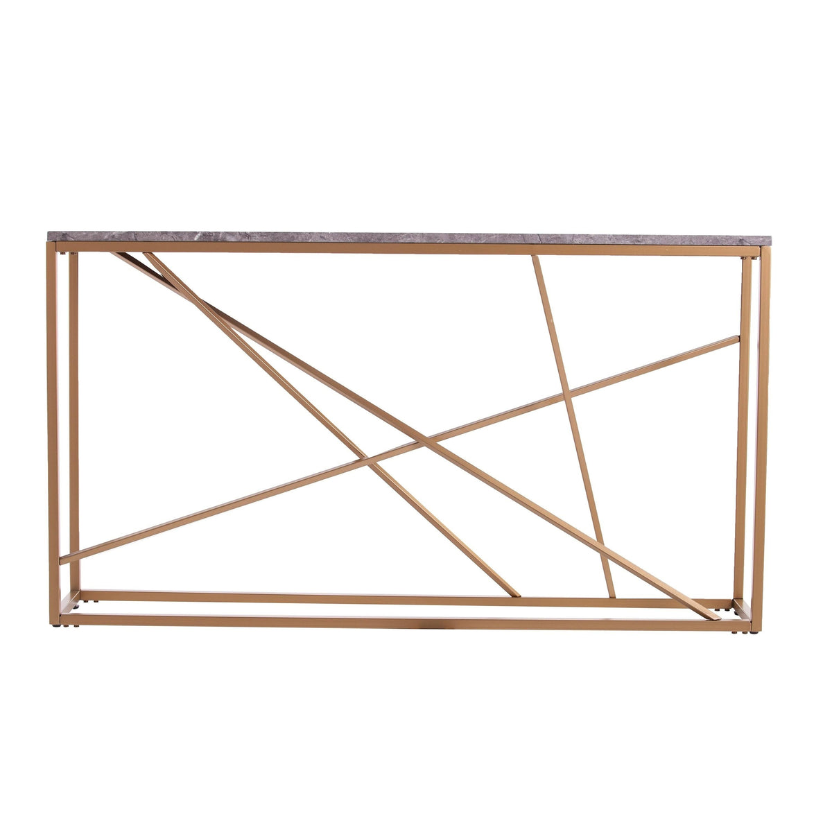 Faux Marble Skinny Console Table P32027