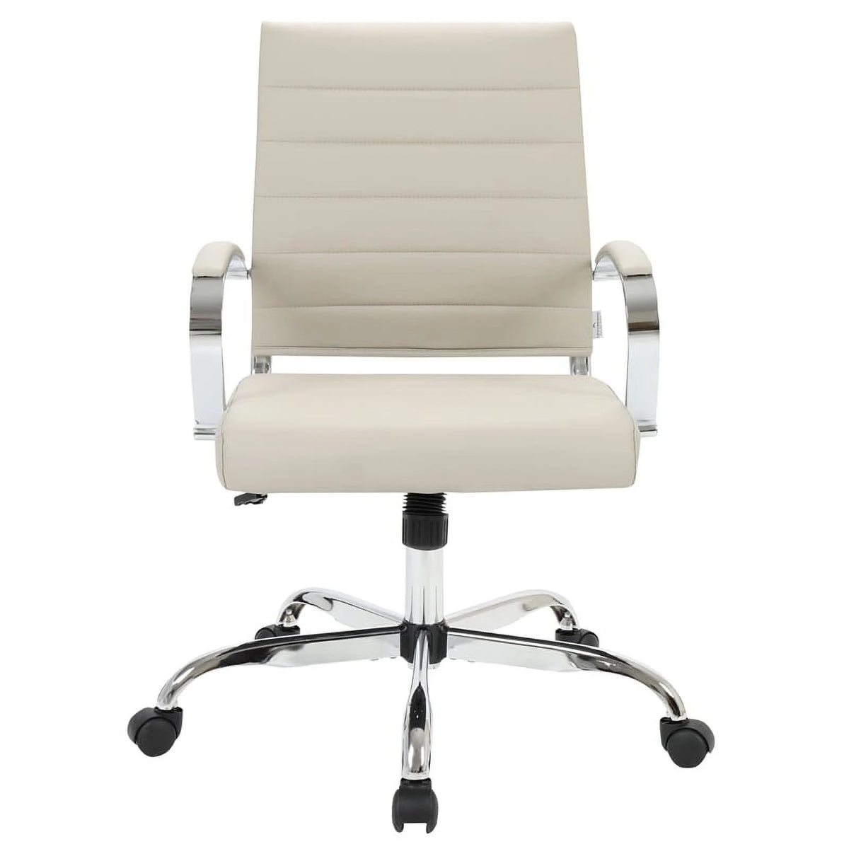 Tan Leatherette Swivel Office Chair W9027