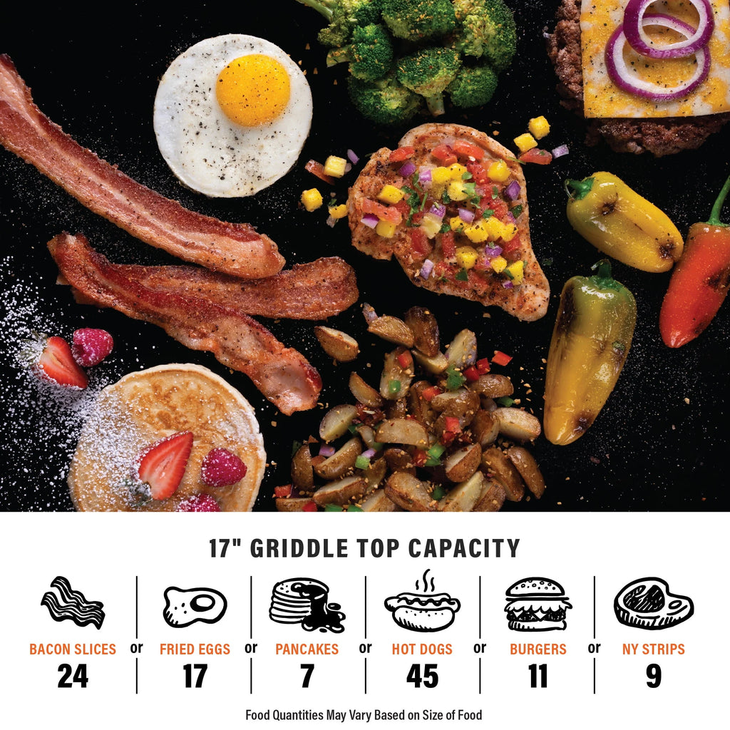 17” Propane Griddle with Hard Cover O997571