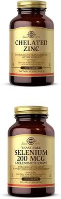 Chelated Zinc 250 Tablets and Yeast-Free Selenium 200 mcg 250 Tablets G597442