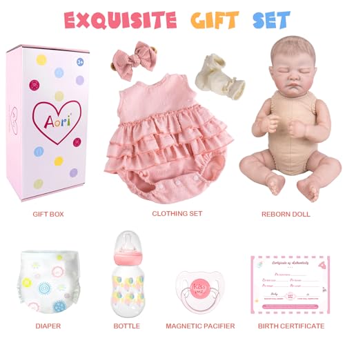 20-Inch Reborn Baby Doll with Poseable Limbs and Feeding Kit S6235