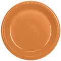 Plastic Banquet Plates Pumpkin Spice 12ct H857545