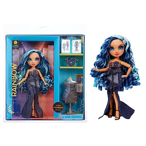 Blue 11” Fashion Doll and Playset with 2 Complete Doll Outfits and Fashion Play Accessories B1145